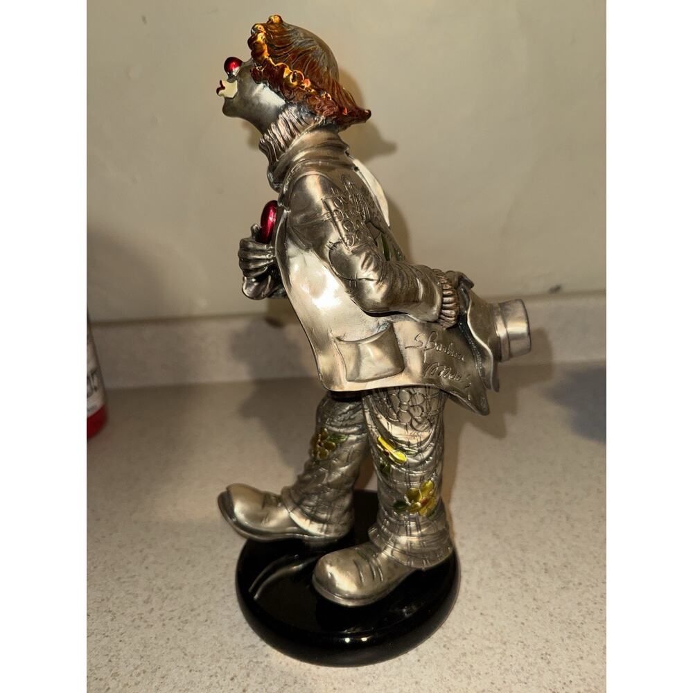 Mida Argento Silver Hand Painted Kissing Clown Italian Figurine. - Picture 4 of 7